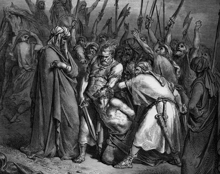 Gustave Dore, "Śmierć Agaga" /fot. Wikipedia
