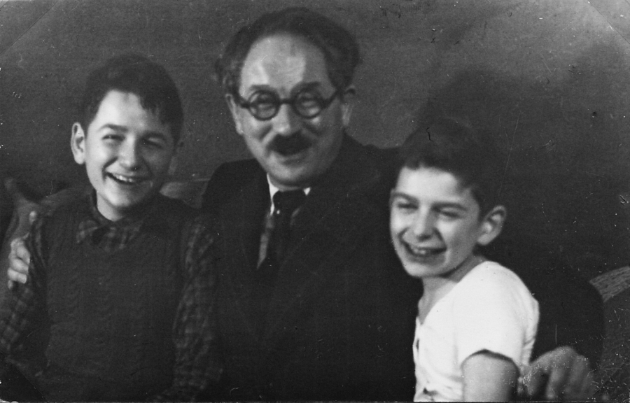 Heinrich Tischler z synami Franzem i Hansem, listopad 1938 r. /fot. archiwum rodzinne