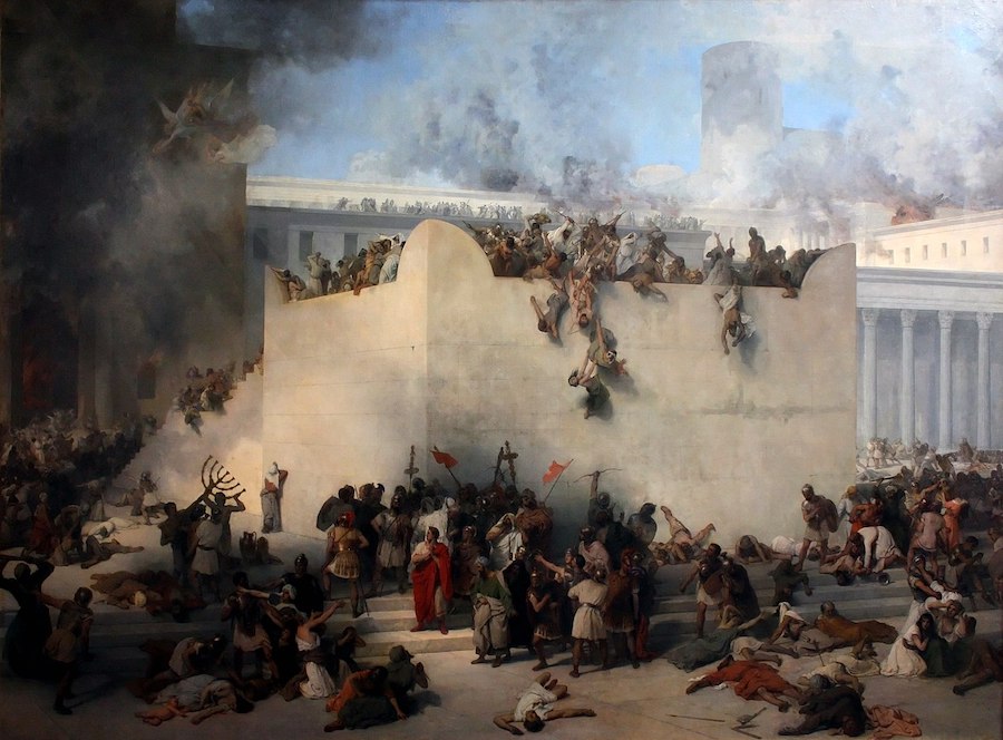 Francesco Hayez, „Zniszczenie Świątyni Jerozolimskiej" (1867)